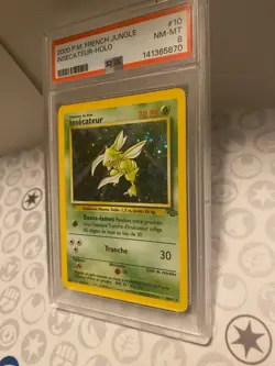 Pokemon TCG 2000 Insecateur/Scyther Jungle Set Unlimited 10/64 French PSA 8 - Image 3