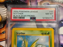 2002 Pokemon Game ~ Black Star Promo ~ Scyther #45 ~ PSA 8 NM-MT - Image 2