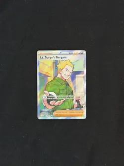 Pokemon TCG Lt. Surge’s Bargain 170/132 Ultra Rare Mega Evolutions NM Raw - Image 1
