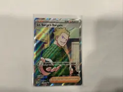 Pokemon TCG Lt. Surge’s Bargain 170/132 Ultra Rare Mega Evolutions NM Raw - Image 1