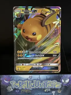 Pokemon Card Raichu GX SM213 Black Star Promo Holo Foil Rare NM - Image 1