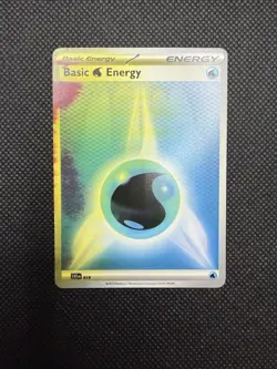 Pokemon Scarlet & Violet Water Energy Extra Ink Error Card - Image 1