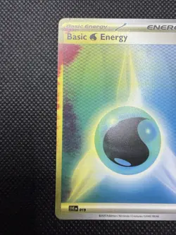 Pokemon Scarlet & Violet Water Energy Extra Ink Error Card - Image 2
