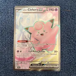 Pokemon TCG Lillie's Clefairy EX Holo Ultra Rare Card 173/159 Journey Together - Image 1