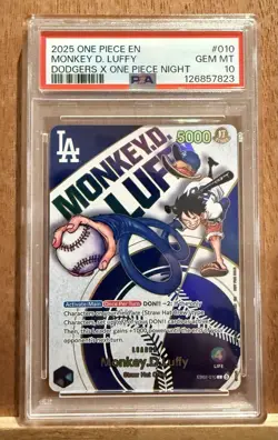 Monkey.D.Luffy (010) (Dodgers x ONE PIECE) EB02-010 One Piece Promotion Cards... - Image 1