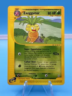 Pokemon TCG Exeggutor 12/147 Aquapolis E-Reader Rare Non-Holo Card NM/LP (2002) - Image 1