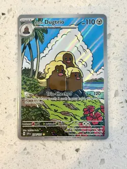 Alolan Dugtrio - 208/191 Pokemon Card Surging Sparks Illustration Rare IR SSP NM - Image 1