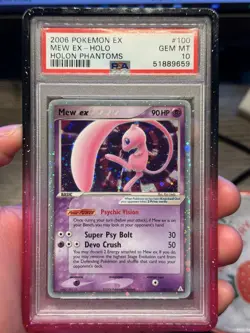 Pokemon Mew EX Holon Phantoms Ultra Rare Card #100 PSA 10 GEM MT - Image 1