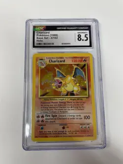 CGC 8.5 Charizard 1999 Base Set 4/102 Holo Pokemon Card - Image 1