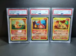 Pokemon Card PSA 8/9 Charizard Charmander Charmeleon Stormfront 101 102 103/100 - Image 1