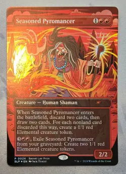 MTG Seasoned Pyromancer Borderless Foil NM - Pro Tour Promo - Secret Lair Prize - Image 1