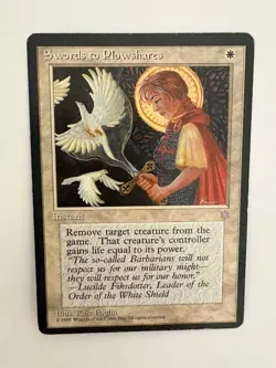 MTG Swords to Plowshares Ice Age Moderate Play - Image 1