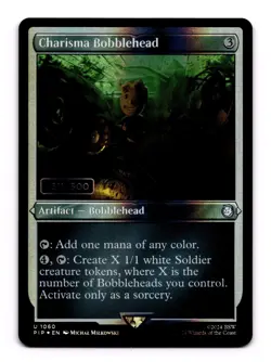 Charisma Bobblehead (Serial Numbered) Serialized 311/500 Foil MTG (No Reserve!!) - Image 1