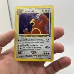 Pokemon Ursaring 15/75 WotC Neo Discovery Unlmited Holo Rare Vintage - Image 1