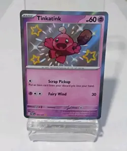Tinkatink Paldean Fates 165/091 Holo Pokemon Card - Image 1