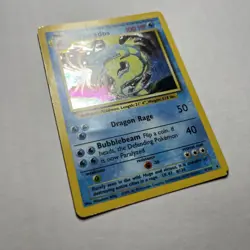 1999 Pokemon Gyarados Base Set Holo Rare 006/102 LP WOTC MP Pokemon TCG - Image 2