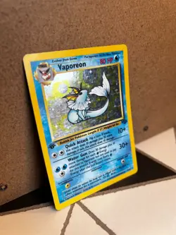 1999 Pokemon Jungle 1st Edition #12 Vaporeon HOLO RARE - Image 4