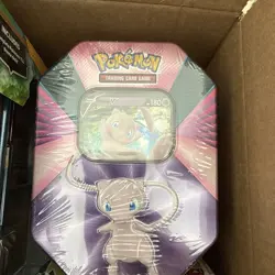 Pokemon TCG Mew V Forces Tin - New & Factory Sealed - 4 packs + Holo Promo - Image 1