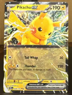 Pokemon Pokemon TCG Pikachu ex 028/131 Sv: Prismatic Evolutions Double Rare Holo - Image 1