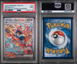 Pokemon Greninja ex 214/167 Twilight Masquerade Special Illustration Rare PSA 9 - Image 3