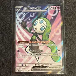 Meloetta ex 159/086 Pokemon Scarlet & Violet Sv: Black Bolt Holo Ultra Rare - Image 1