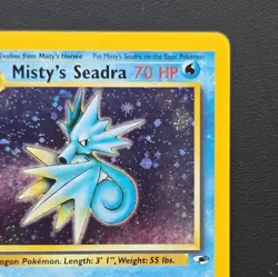 2000 Pokemon TCG - Misty's Seadra 9/132 - Gym Heroes Unlimited - Holo Rare NM - Image 4