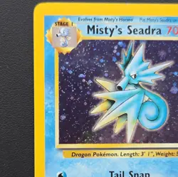 2000 Pokemon TCG - Misty's Seadra 9/132 - Gym Heroes Unlimited - Holo Rare NM - Image 5