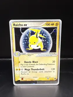 Pokemon Raichu ex 98/100 Sandstorm Holo Swirl - Image 3