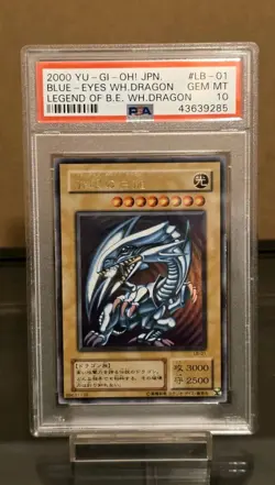 Yu-Gi-Oh! Yugioh PSA 10 Blue-Eyes White Dragon 2000 LB-01 Ultra Japanese - Image 1