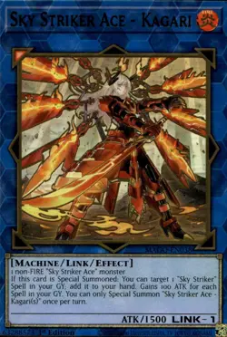 Sky Striker Ace - Kagari Alt Art 1st Ed Gold Rare MAGO-EN038 Yu-Gi-Oh! - Image 1