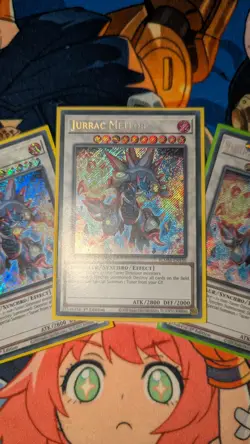 YuGiOh! | PLAYSET 3x Jurrac Meteor | BLMM-EN150 Secret Rares 1st Ed. | NM - Image 2