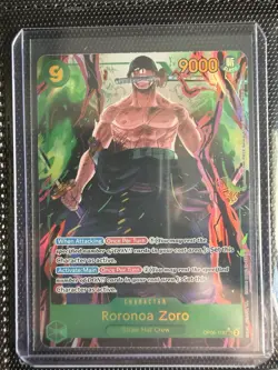 One Piece CGC Roronoa Zoro OP06-118 Secret Rare Wings of the Captain Mint - Image 1