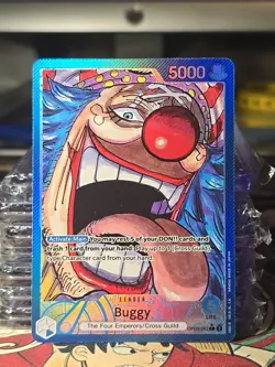 Buggy OP09-042 - One Piece Emperors in the New World Leader Alt Art - Image 1