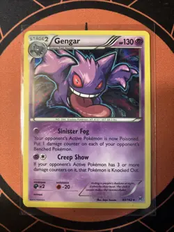 Pokemon Gengar TCG Reverse Holo Rare Card XY Breakthrough 60/162 NM-LP Condition - Image 1