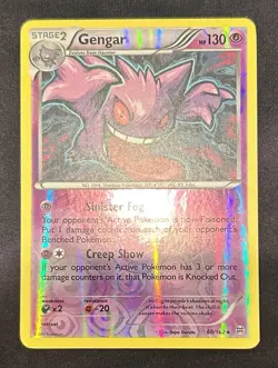 Gengar 60/162 Reverse Holo Rare Card XY Breakthrough Pokemon TCG NM-LP - Image 1