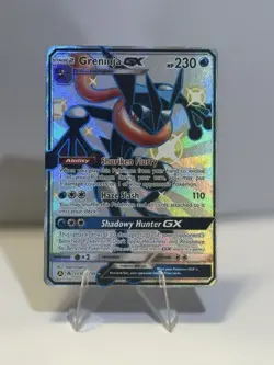 Pokemon TCG Greninja GX Full Art Shiny Holo Rare Card SV56/SV94 - Image 1