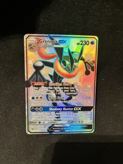 Pokemon TCG Greninja GX Full Art Shiny Holo Rare Card SV56/SV94 - Image 1