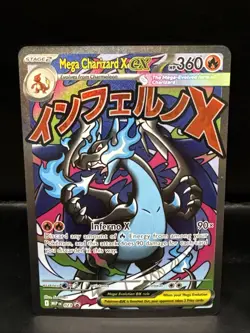 Pokemon TCG Mega Charizard X ex Black Star Promo MEP 23 Holo UPC Raw Near Mint - Image 2