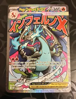 Pokemon TCG Mega Charizard X EX MEP 023 UPC Black Star Promo Pokemon Card - NM - Image 1