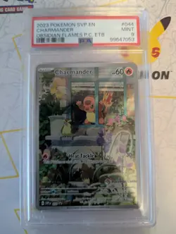 Obsidian Flames Charmander Pokemon Center ETB Promo SVP 044 PSA 9 Mint - Image 1