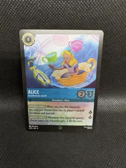Alice - Accidentally Adrift - Fabled Promo Foil - Disney Lorcana 2/P3 EN 9 - Image 1