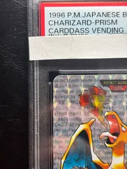 PSA7 Charizard File No. 006 Carddass Vending Green 1996 Prism Pokemon Card F/S - Image 3