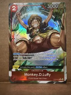 One Piece TCG English OP06-013 Monkey D Luffy Alt Art Parallel (A2) - Image 3