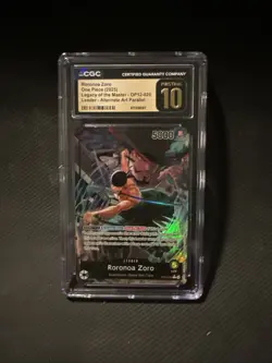 Roronoa Zoro (020) (Alternate Art) OP12-020 Legacy of the Master CGC PRISTINE 10 - Image 1