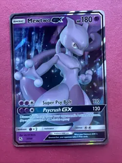 Pokemon Mewtwo GX Holo Ultra Rare TCG Card Hidden Fates 31/68 - Image 1
