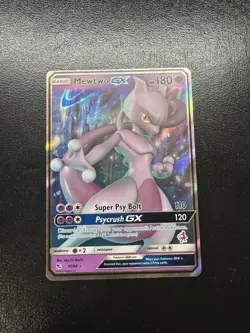 Pokemon Mewtwo GX Holo Ultra Rare TCG Card Hidden Fates 31/68 Full Art - Image 1