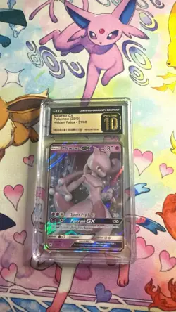 Pokemon Mewtwo GX TCG Card 31/68 CGC Pristine 10 Hidden Fates - Image 1