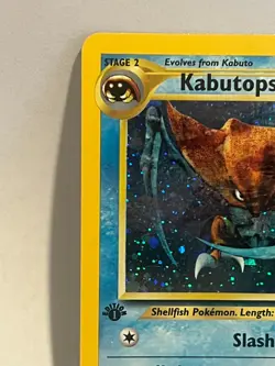 Kabutops 1st Edition 6/75 Neo Discovery Holo Pokemon Card LP-NM SWIRL 🍥 - Image 3