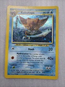 Kabutops 6/75 Neo Discovery Unlimited Holo Pokemon LP - Image 1
