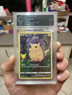 Pikachu 5/25 Full Art Holo Pokemon Celebrations 25th Anniversary TCG Card 8 NM - Image 1